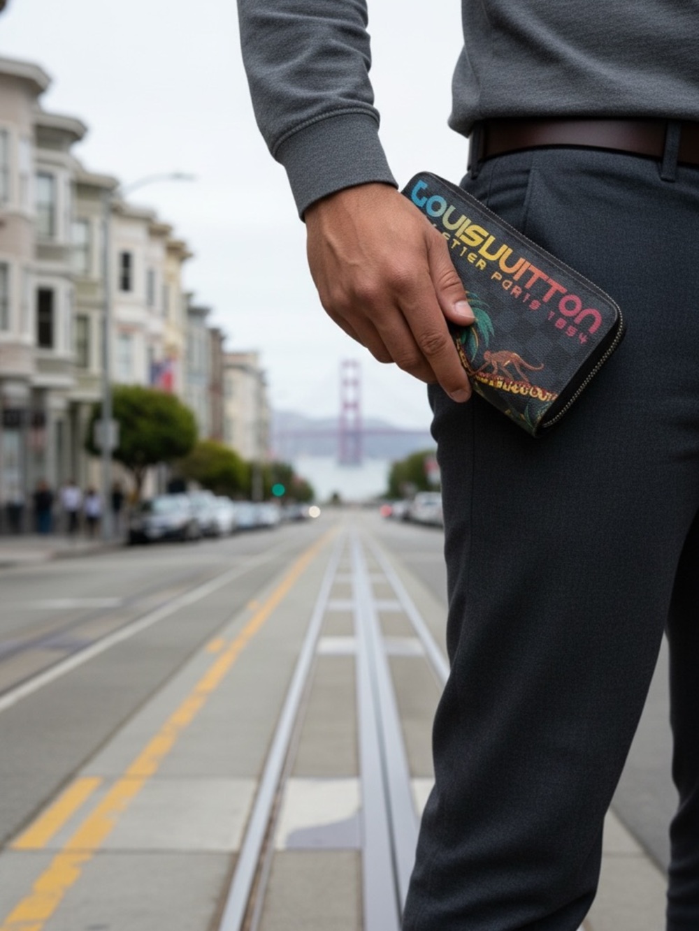 Louis Vuitton Damier Cobalt Jungle Brazza Wallet - Limited Edition